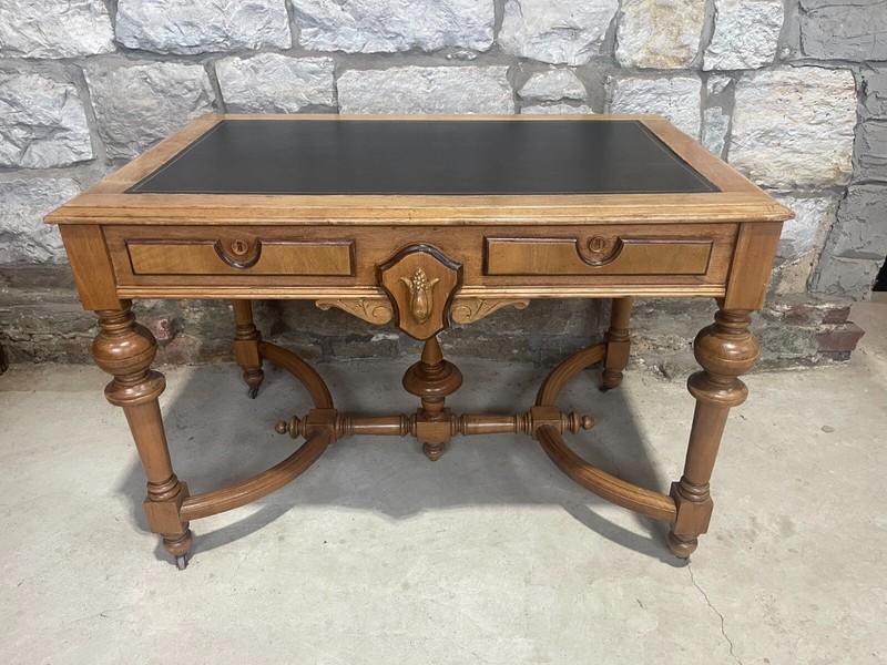 Antique Victorian Renaissance Revival 1870's Writing / Library Table gallery