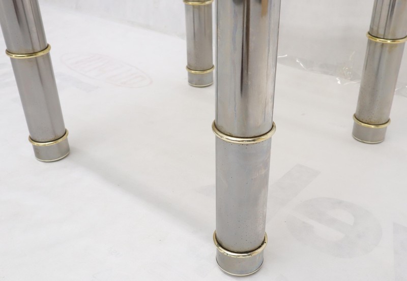 Chrome Brass Smoked Glass Side End Coffee Table Stand gallery
