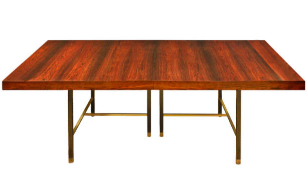 Harvey Probber Mahogany and Chrome Table Base gallery