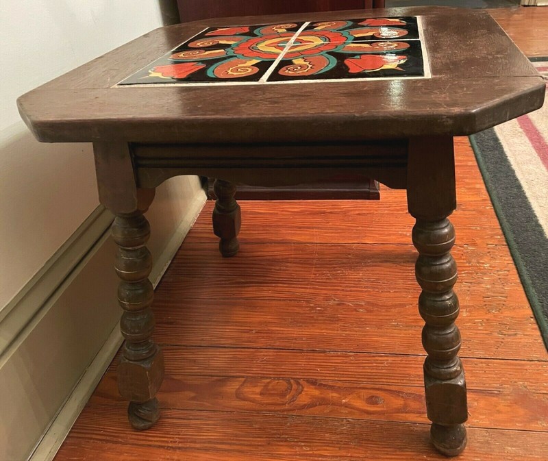 Rare Antique Monterey Catalina Taylor Tile Mission Table gallery