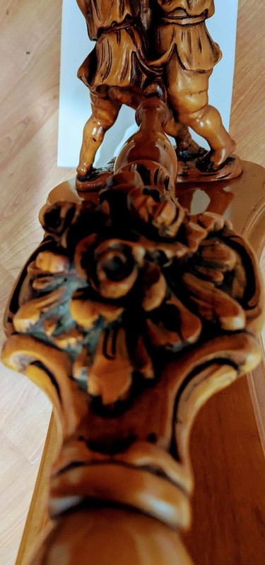 Vintage Italian Baroque Coffee Table hand carved and decorative Inlay gallery