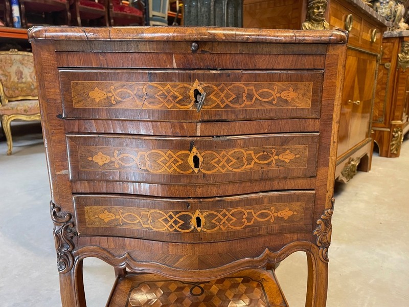 Regency period writing cloth table gallery