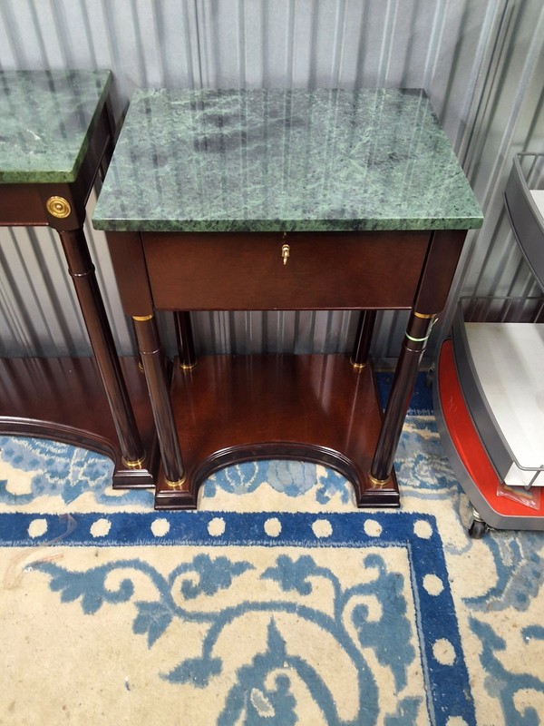 Beautiful Marble Top Stand With Locking Draw