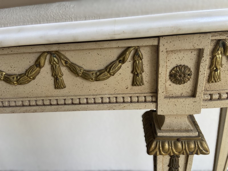 Italian Marble Top Console Table gallery