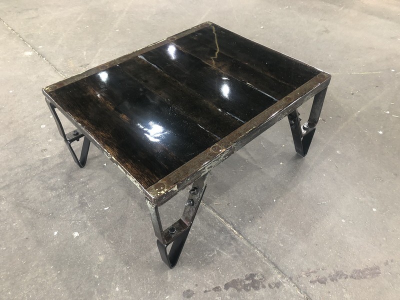 Antique Coffee Table Vintage Industrial Railroad Pallet Custom 