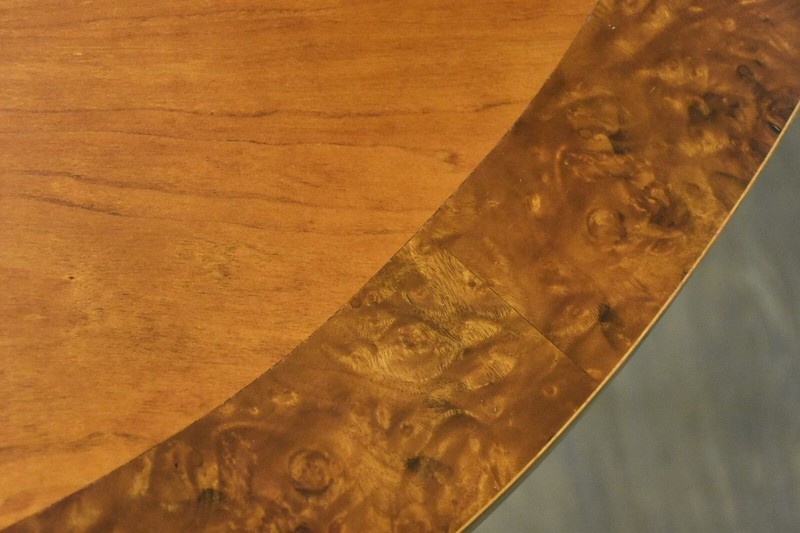 Cherry and Burl Oval Table by Directional gallery