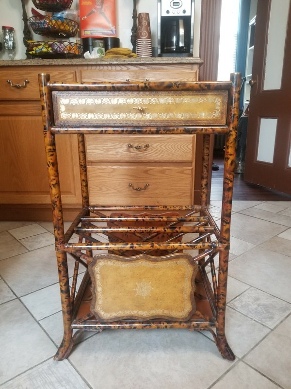 20th Century Maitland-Smith Regency Mahogany Library Canterbury Magazine Stand