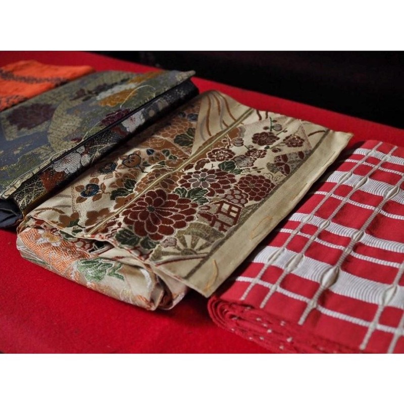 6 Retro Obi Sashes Japan Remake Mid-Showa Used Koro-ten Ex. gallery