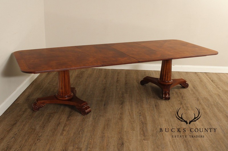 Empire Style Double Pedestal Mahogany Dining Table gallery