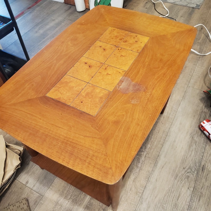 Vintage Coffe Table Lane Furniture #1925 Wood S/N754121 Some Issues But Good