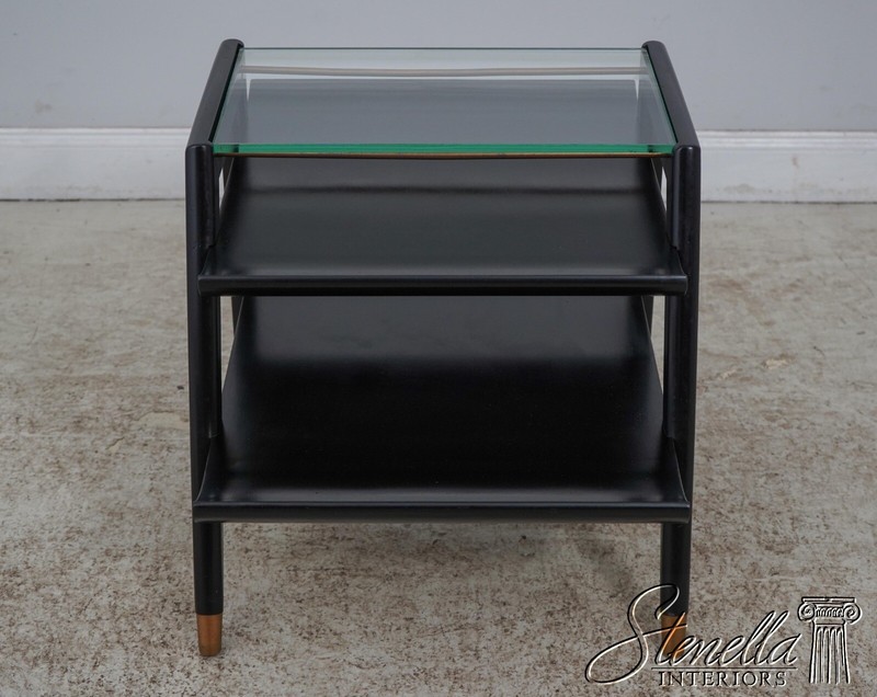 F60738EC: Pair James Mont Style Mid Century Modern Lamp Tables gallery