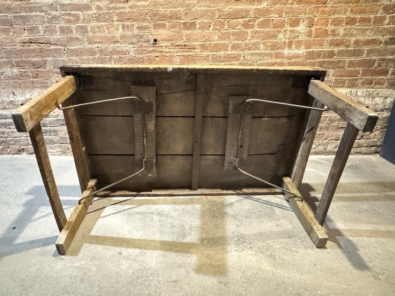 Antique Primitive Farm Table / Industrial Workbench – Circa 1900 gallery