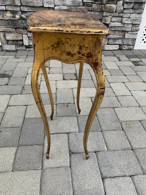 Antique Vernis Martin Style Hand Painted Side/Jewelry Storage Table gallery