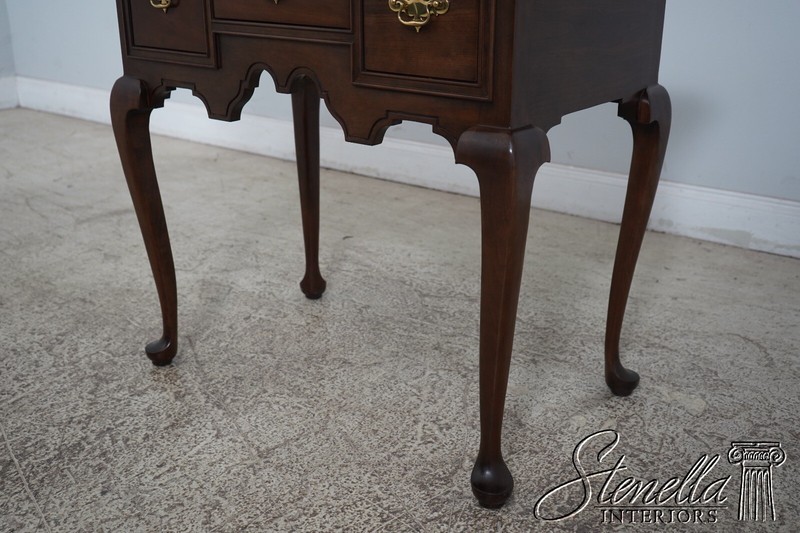 L62578EC: STICKLEY Queen Anne 3 Drawer Cherry Lowboy gallery