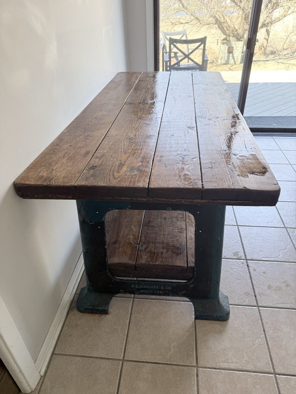 Original JD Wallace And Co. Workbench/ Table gallery