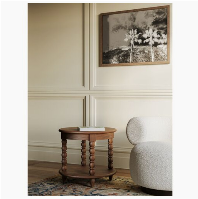 One Kings Lane Thalyn Spindle Round End Table. gallery