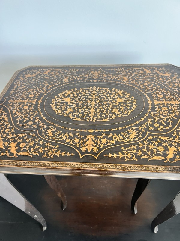Vintage Italian Florentine Nesting Tables Set 2 Hollywood Regency Cherub