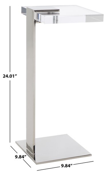 Safavieh MARS ACRYLLIC DRINK TABLE, Reduced Price 2172753565 SFV3563D