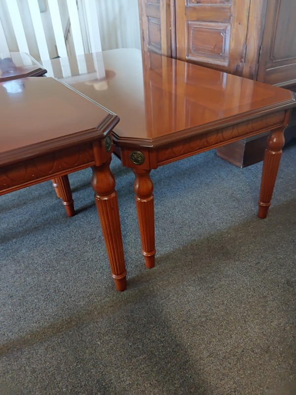 Vintage Mid Century Edwardian. Table.& X2 Side Tables gallery