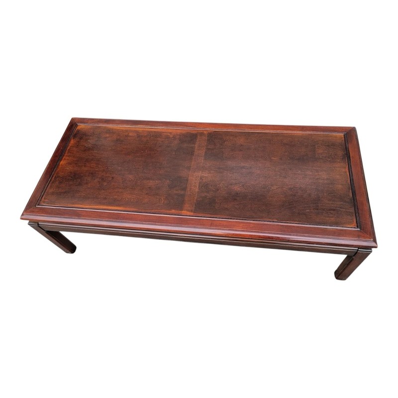 1940s Modern Mahogany Coffee Table — Fully Refurbished, Elegant Design gallery