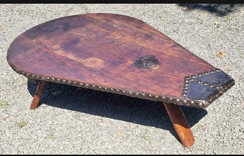 Antique Fireplace Bellows Top Coffee Table