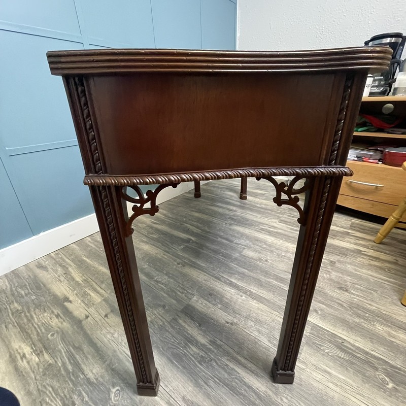 The Palmer Home Collection Chippendale Mahogany Console Table - 56” X 19”x 30” gallery