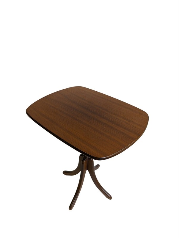 Rustic Scandinavian Small Coffee Table – Norwegian Design with Teak Emitting
