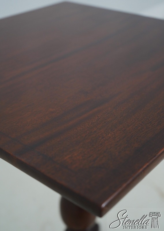 L71202: NATHAN MARGOLIS Mahogany Tilt Top Pedestal Table gallery