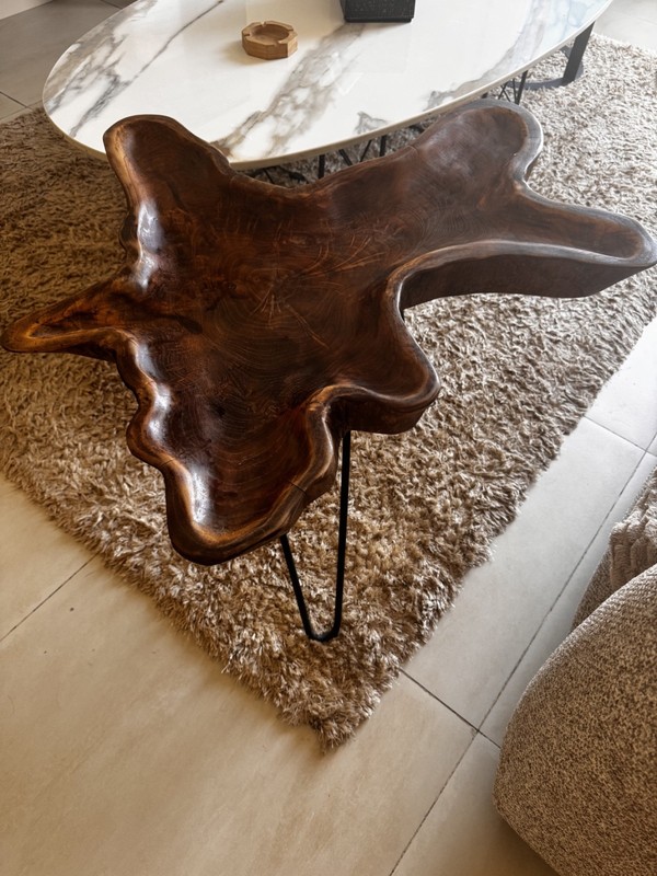 Handcrafted Antique Solid Wood Table - One of a kind
