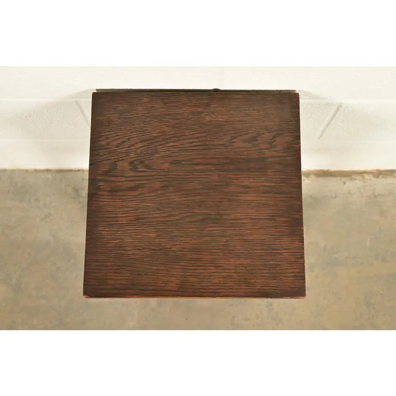 Stickley Brothers Style Antique Mission Oak Arts & Crafts Side Table, Circa 1905 gallery