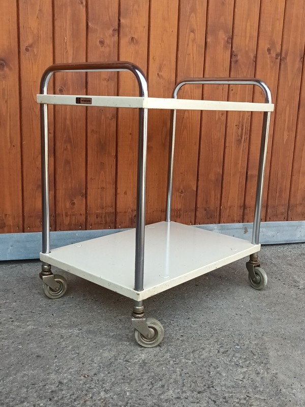 Mauser Serving Cart Tea Cart Doctor Cart 60s Table Side Table Metal gallery