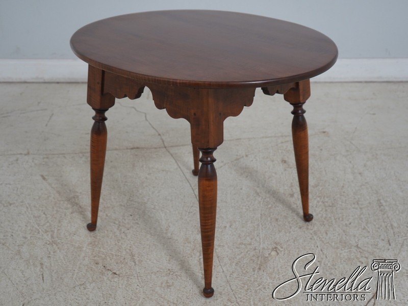 L64390EC: Primitive Country Tiger Maple Occasional Table gallery
