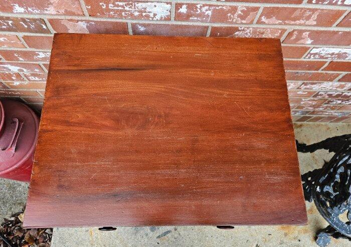 Antique Cherry End Table Plant Fern Stand Night Stand 2 Drawer gallery