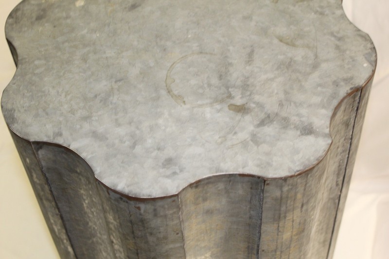 Custom Galvanized side table Style, Dickenson gallery