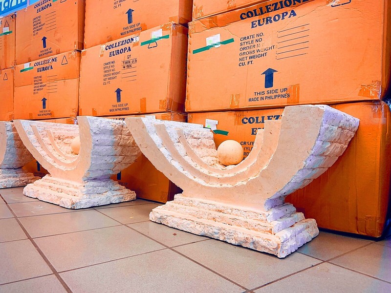 Truck Load! 14 NEW TABLES 1980’s PostModern Tessellated Mactan Stone Magnussen gallery