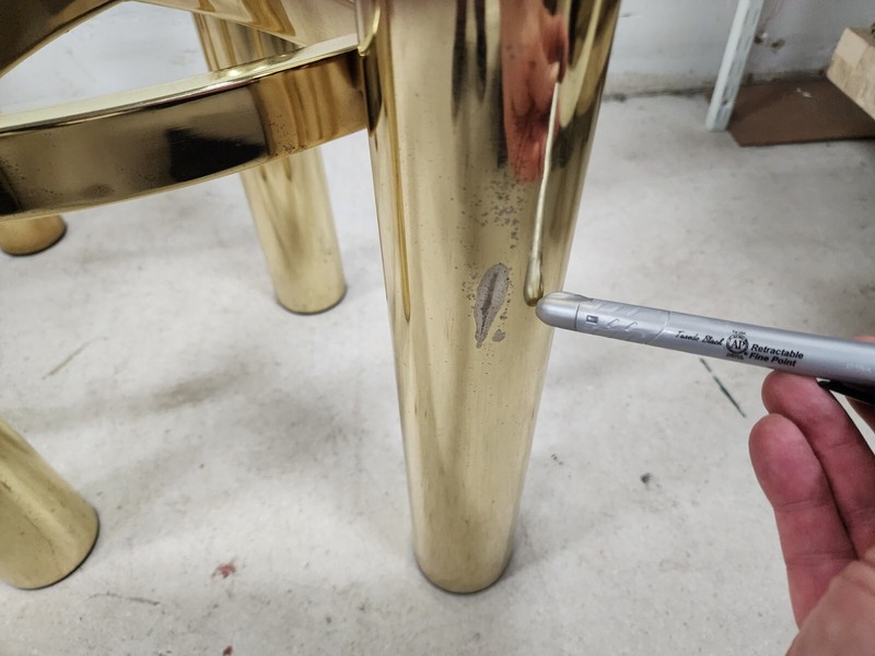 MCM Tubular Brass Table Set Vintage gallery