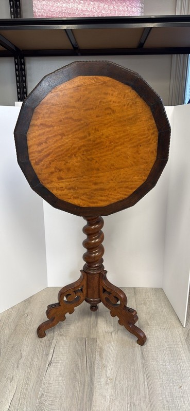 Antique Tilt Top Table 30in Tall gallery