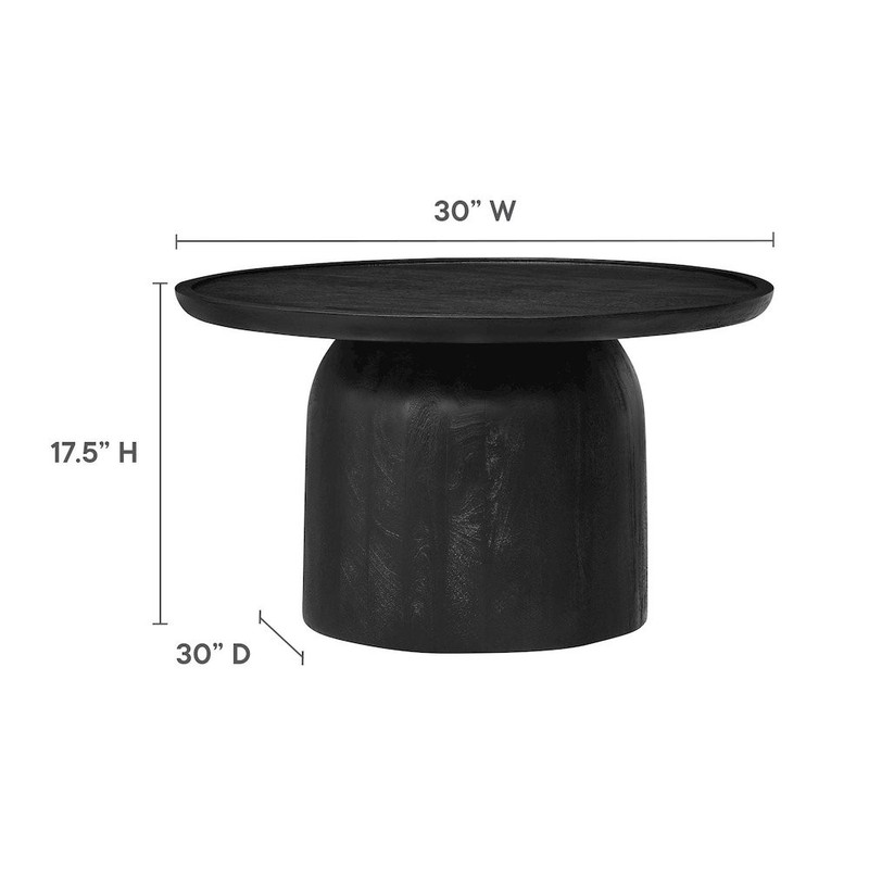 Holloway 30" Round Wood Coffee Table gallery