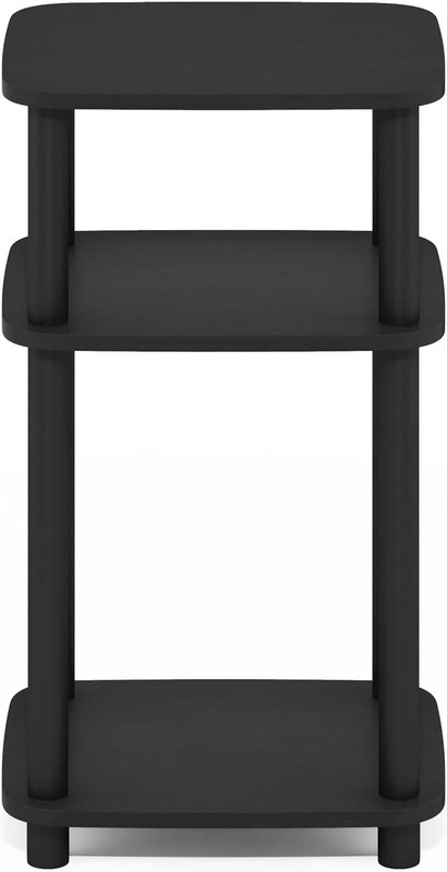 3-Tier End Table Round Corner Side Nightstand Open Shelf Bedroom Living Room gallery