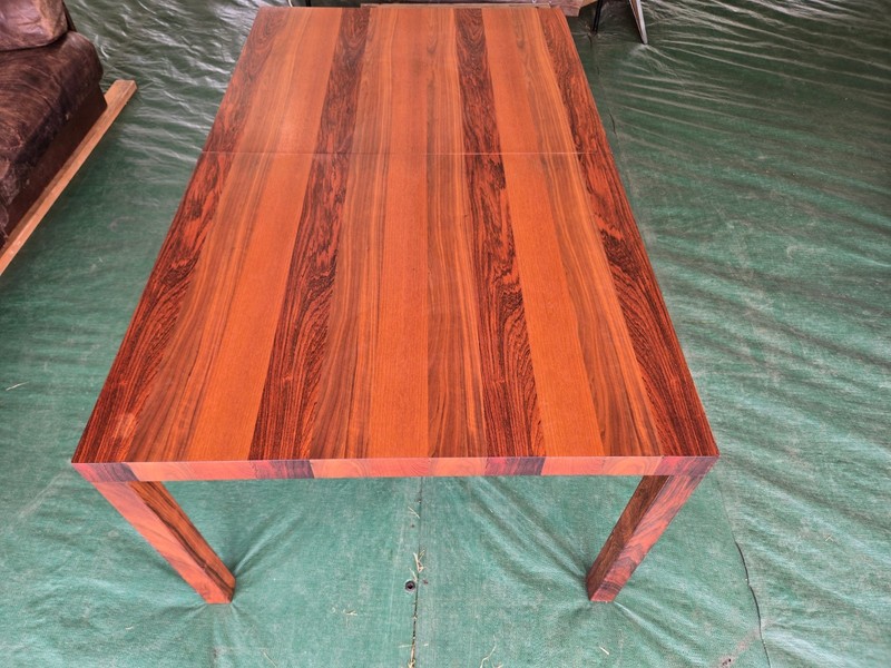 Dyrlund,Danish,dining table with leaf gallery