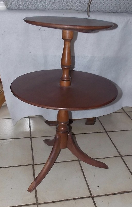 Solid Cherry 2 Tier Dumbwaiter Table / Parlor Table (PRT118)