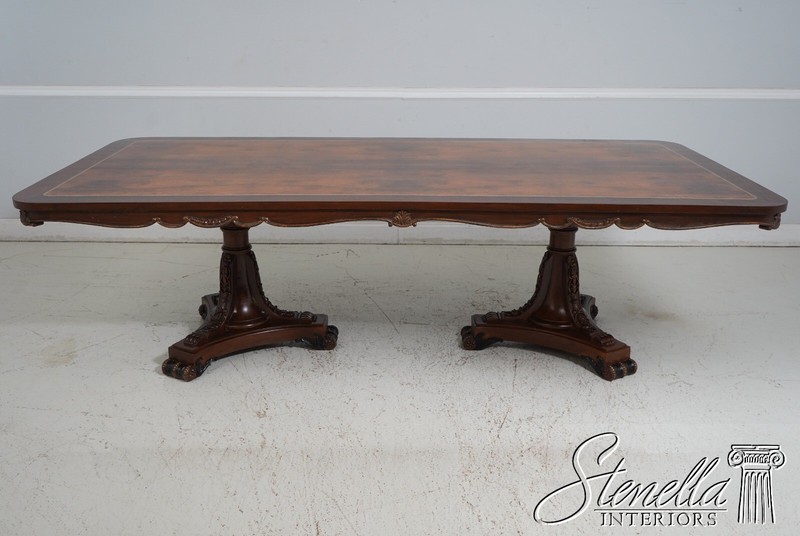 LF62863: Large Regency Italian Style Double Pedestal Dining Table gallery