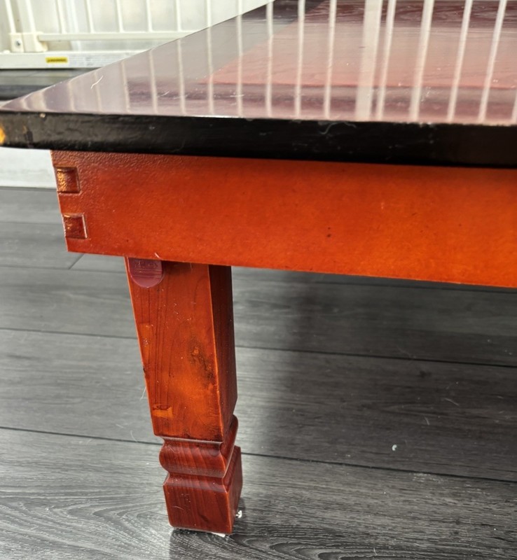 Vintage ASIAN KOREAN LOW PROFILE FOLDING LEGS WOODEN Dining COFFEE TEA TABLE gallery