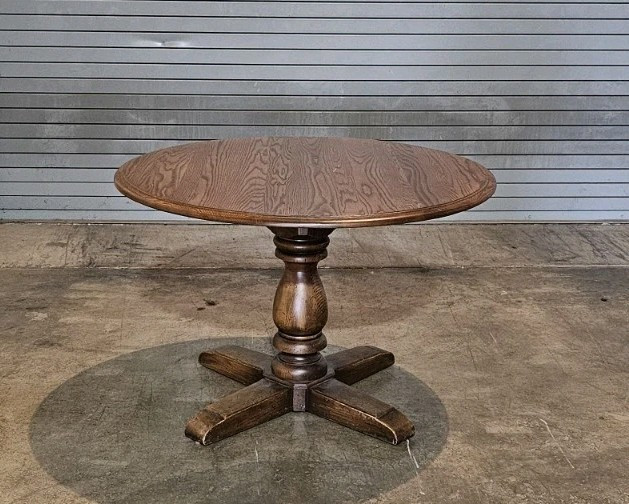 Conant Ball Furniture Solid Oak Round English Style Dining Table Pub Table gallery