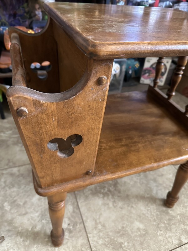 Baumritter Ethan Allen Mid Century Maple Magazine Rack End Table 2574 FREE SHIP gallery