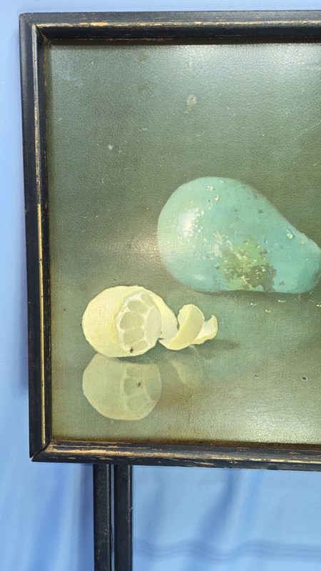 Mid Century Artex Snack TV Tray MCM Vintage Folding Table FINE Art Still Life gallery