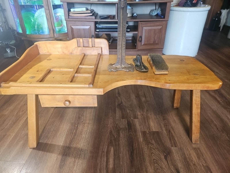 Vintage Original Cushman Colonial Creations Maple Cobblers Bench Table