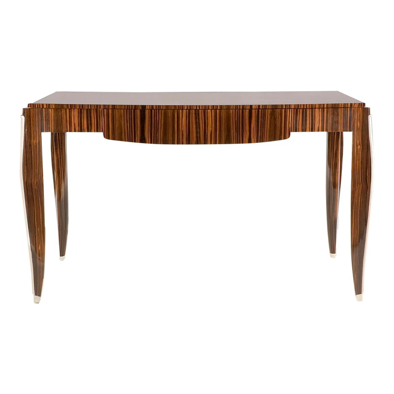 French Art Deco Macassar Ebony Émile-Jacques Ruhlmann Style Writing Table - Desk gallery