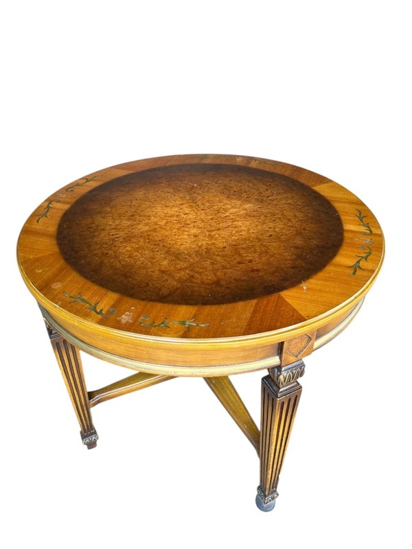 Vintage Neo-Classical Inlaid Side Table gallery