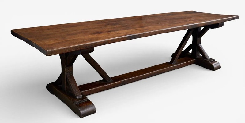 18th Century French Monastery 10ft Large Refectory Table gallery
